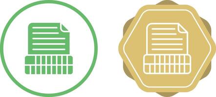 Document Insert Table Vector Icon