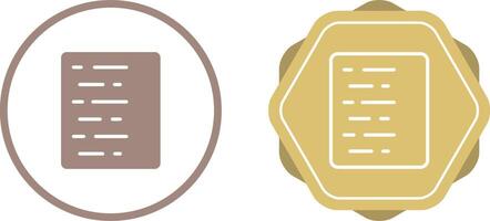 Document Align Left Vector Icon