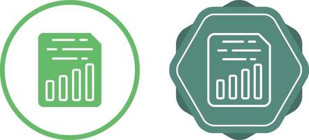 Document Insert Chart Vector Icon