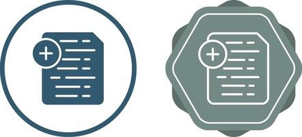 Document Insert Icon Vector Icon