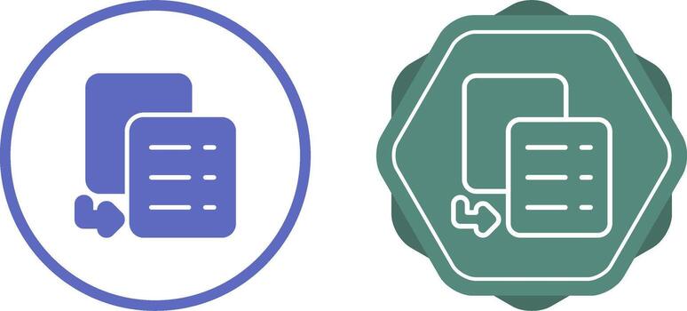 copiar icono de vector