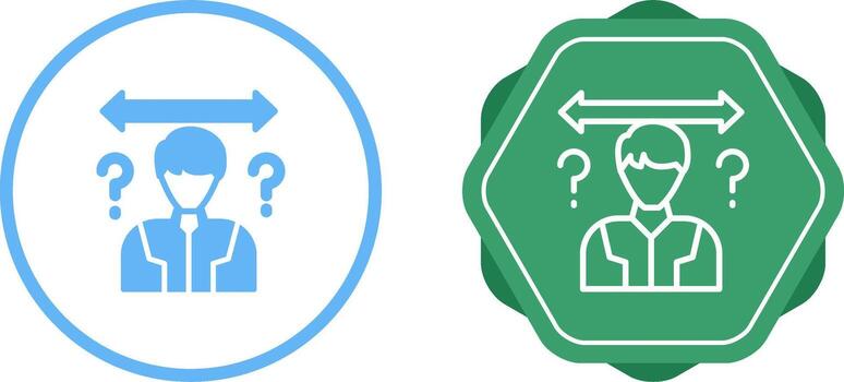 Uncertainty Vector Icon