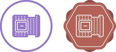 icono de vector de procesador
