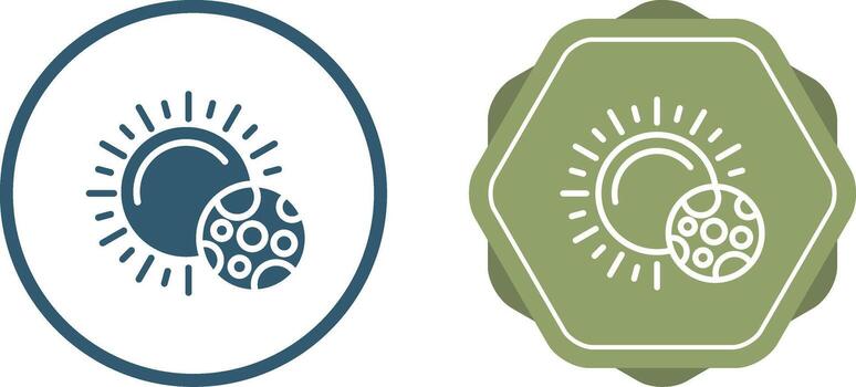 icono de vector de sol