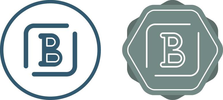 negrita vector icono