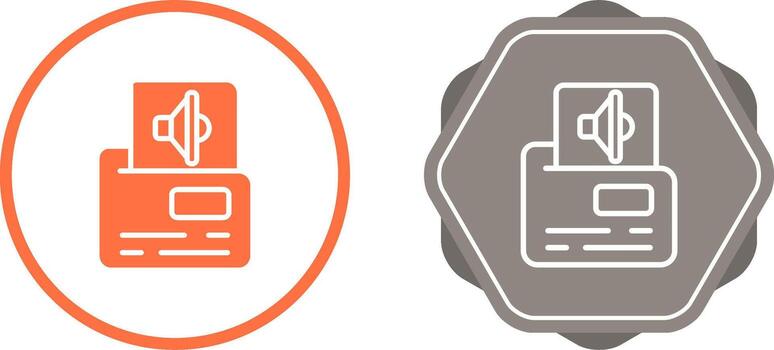 icono de vector de carpeta