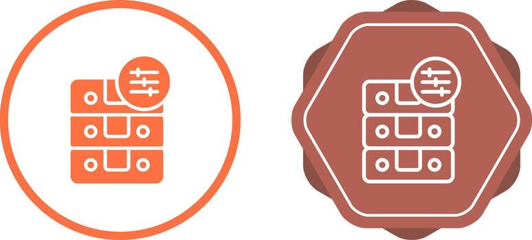 icono de vector de base de datos