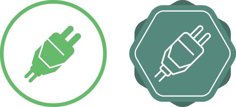 icono de vector de enchufe