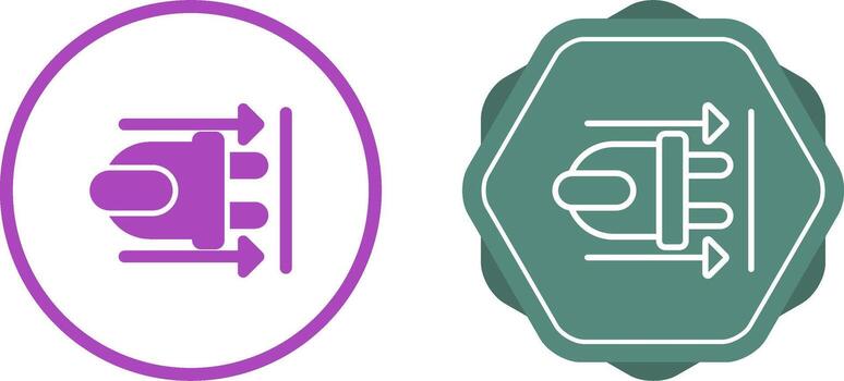 icono de vector de enchufe
