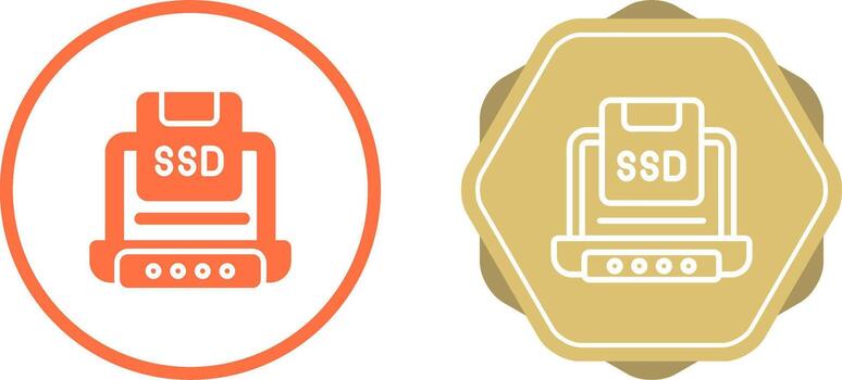 Solid State Drive Vector Icon