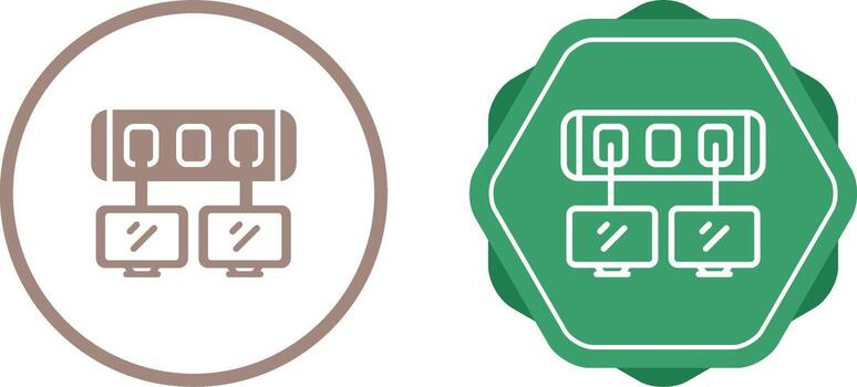 icono de vector de interruptor de red