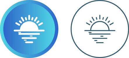 Sunset Vector Icon