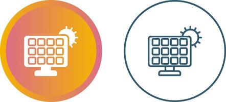 Solar panel charger Vector Icon