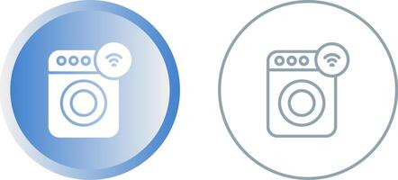 Smart Washing Machine Vector Icon