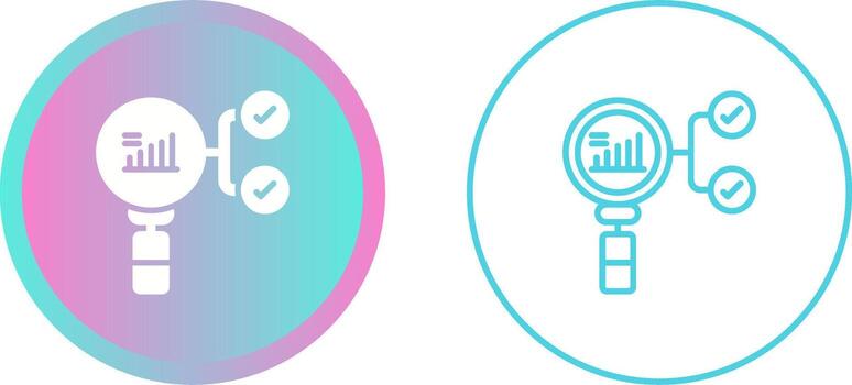 preceptivo analítica vector icono