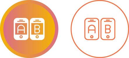 A B Testing Vector Icon