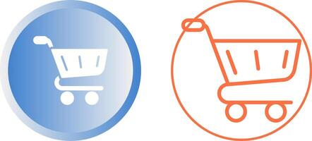 icono de vector de carrito de compras