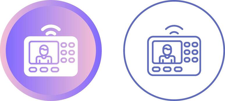 intercomunicador sistema vector icono