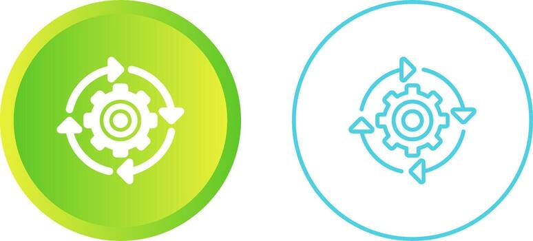 continuo integración vector icono