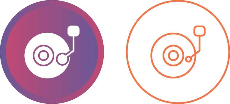 icono de vector de DJ