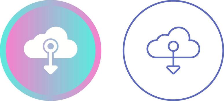 Cloud Native Vector Icon