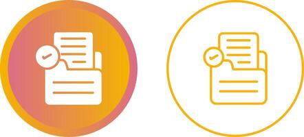 Document Check Vector Icon