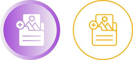 Document Insert Image Vector Icon