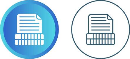 Document Insert Table Vector Icon