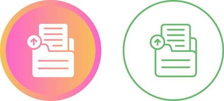 Document Upload Vector Icon