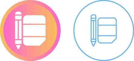 Eraser with pencil Vector Icon