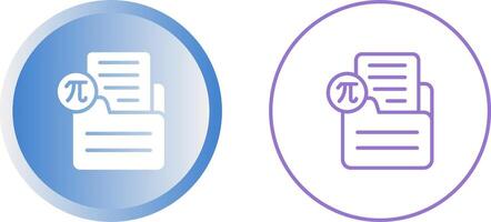 Document Insert Formula Vector Icon