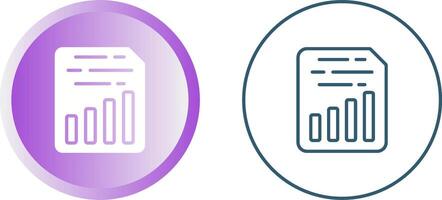 Document Insert Chart Vector Icon