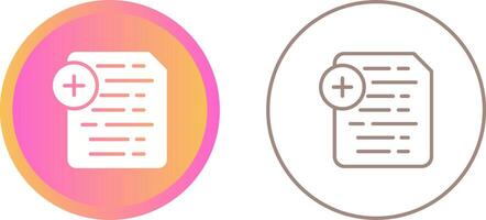 Document Insert Icon Vector Icon