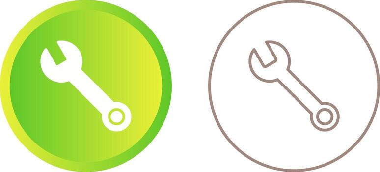 icono de llave inglesa vector