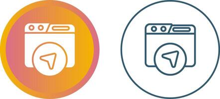Website Navigation Vector Icon