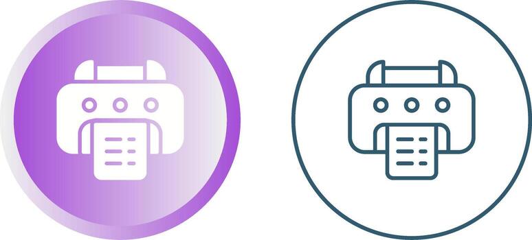 icono de vector de impresión