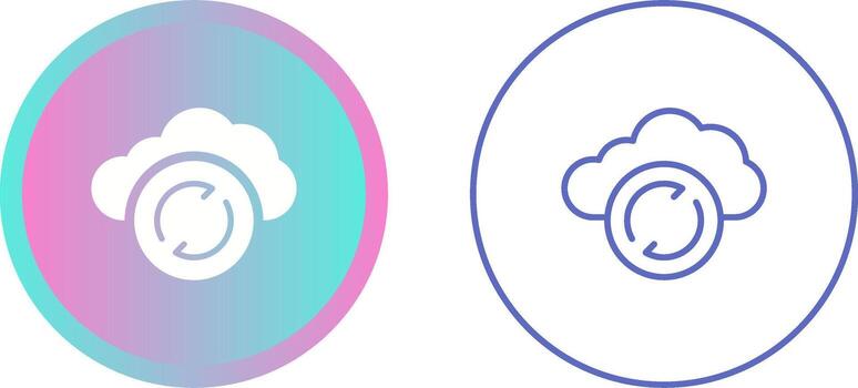 icono de vector de sincronización