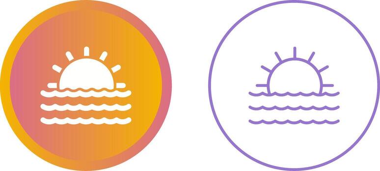 Sunset Vector Icon