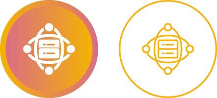 Cluster Server Vector Icon