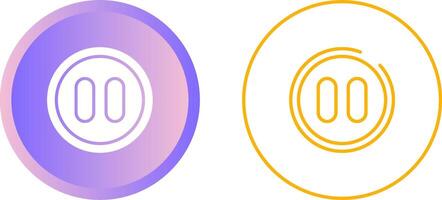 Pause Button Vector Icon