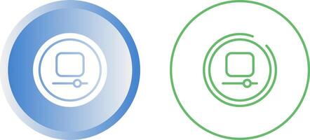 Video Stop Button Vector Icon