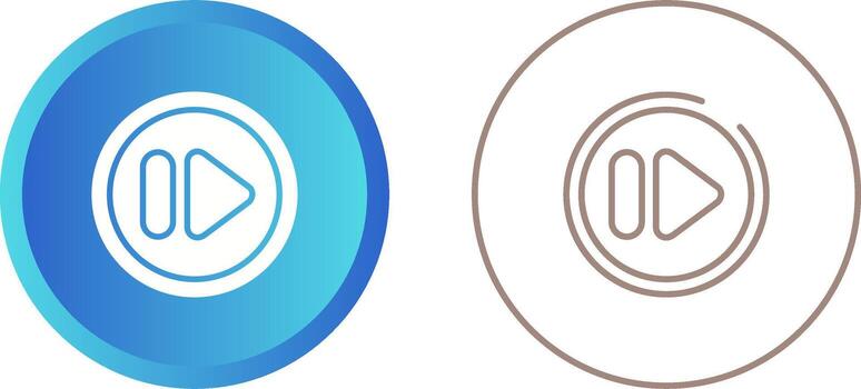 Fast Forward Button Vector Icon