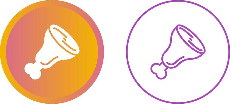 icono de vector de carne