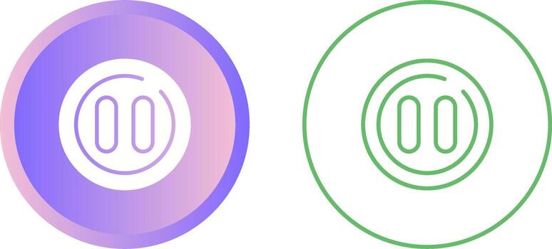 Pause Circle Vector Icon