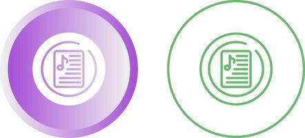 Music Playlist Circle Vector Icon