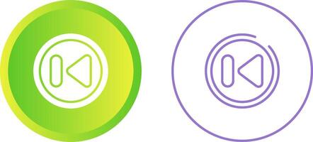 Previous Track Button Vector Icon