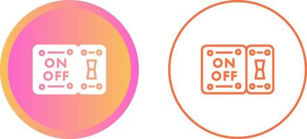 icono de vector de interruptor de luz