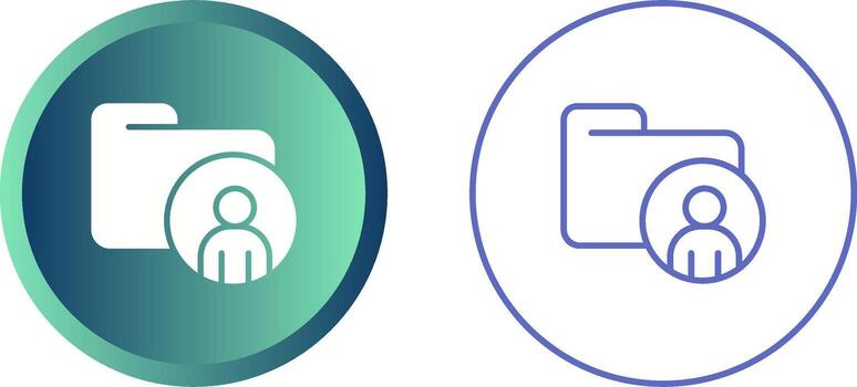 Personal Folder Vector Icon