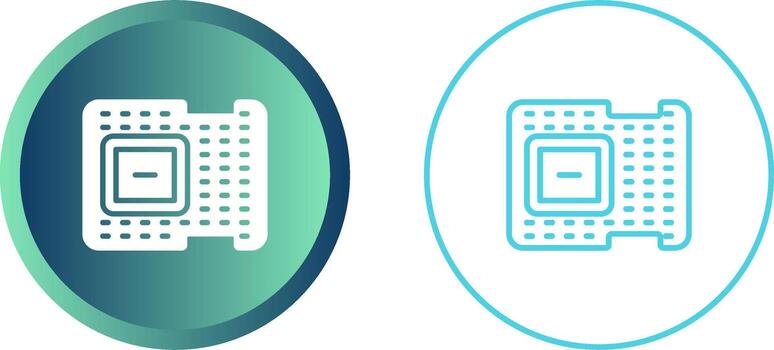 icono de vector de procesador