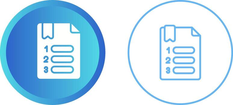 numerado vector icono